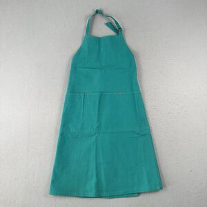Vintage 70s 80s Ralph‎ Lauren Western Wear Apron Medium Green Canvas Equestrian
